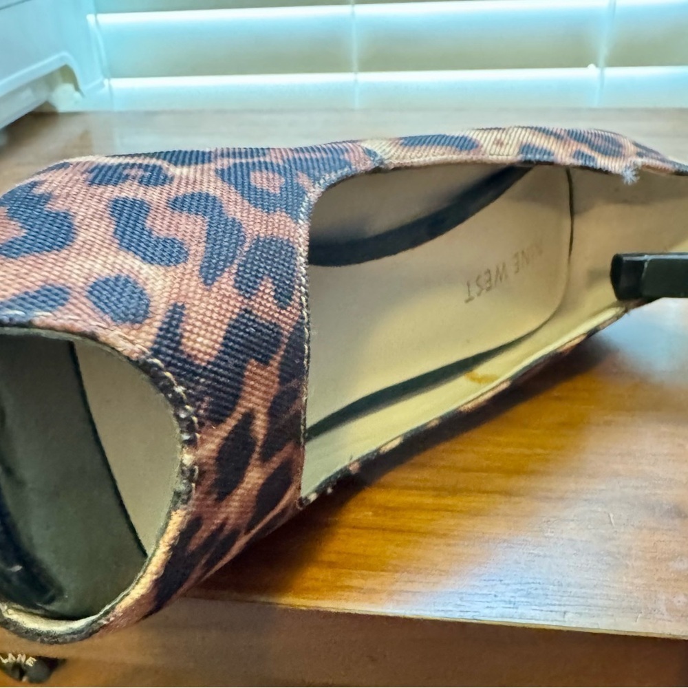 Nine West Brown and Black Peep Toe Stiletto Heels - Picture 9 of 10